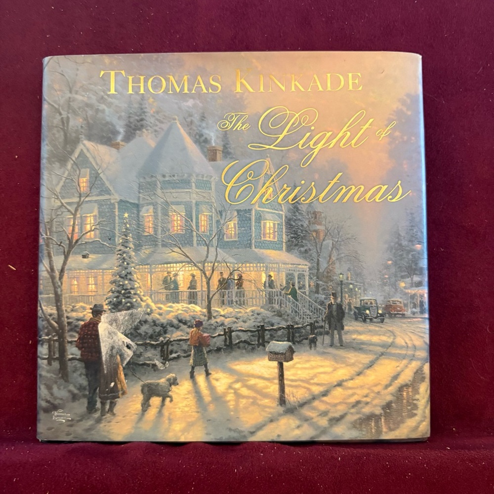 Book Thomas Kinkade “The Light Of Christmas” Small Hardcover